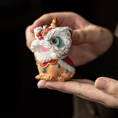 Resin-Color-changing tea pet, the lion of fortune and prosperity. Chaliland