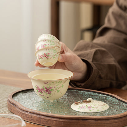 Compact tea set for little daisies Chaliland