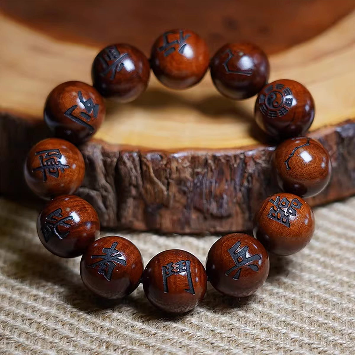Cross-shaped Heavenly Sutra - Natural Lightning-Struck Jujube Wood