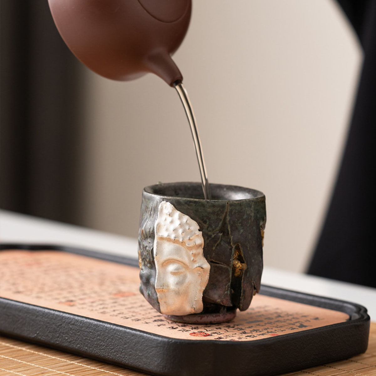 [Ceramic]Dunhuang A Moment of Thought Ceramic Teacup 75ml Chaliland