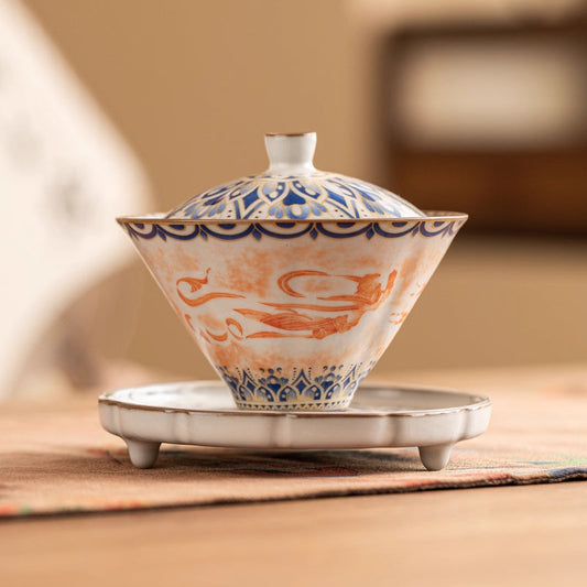 Dunhuang Flying Apsaras Ceramics Gaiwan Chaliland