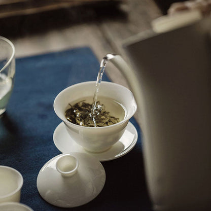 Elegant Jade White Porcelain 100ml Gaiwan Chaliland