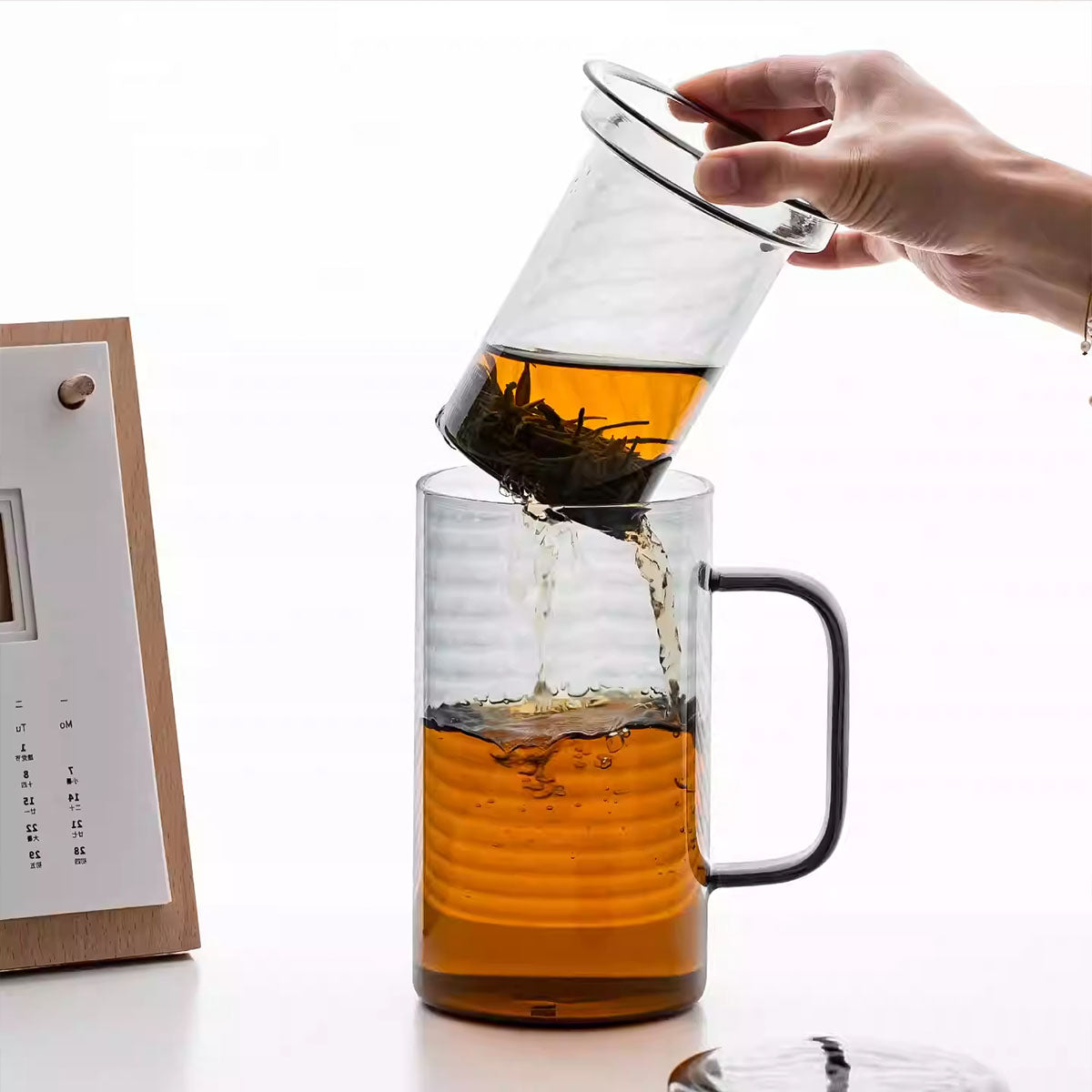 Glass-Enjoy Glass Tea Infuser Cup 1000ml Chaliland
