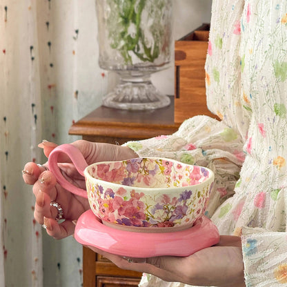 Floral cloud cups and saucers Chaliland