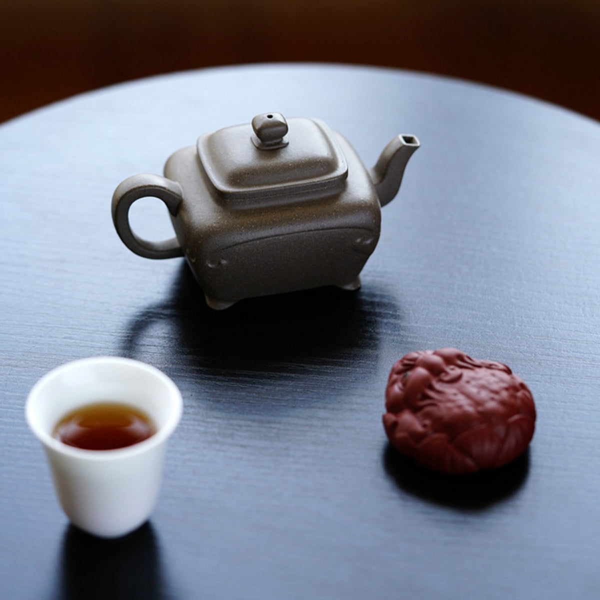 Four Seasons Auspicious Teapot, Cup, and Tea Pet Gift Set Chaliland