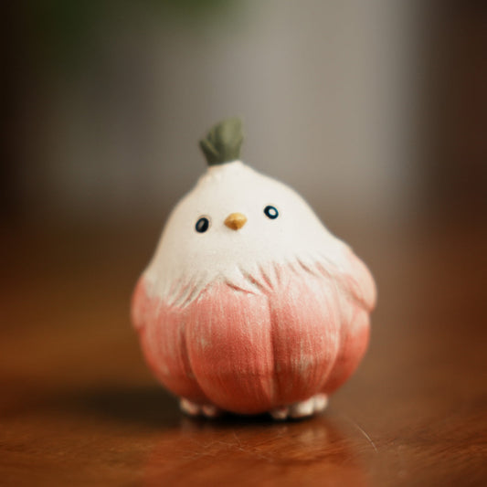 Garlic Chicks Purple Clay Tea Pet Chaliland