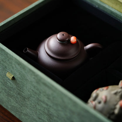 Giant Wheel Pearl Teapot Cup Tea Pet Gift Set Chaliland