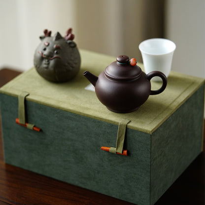 Giant Wheel Pearl Teapot Cup Tea Pet Gift Set Chaliland