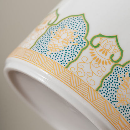 Porcelain-Gilded Embossed Wooden-Handle Tea Infuser 400ml Chaliland