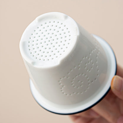 Porcelain-Hand-Painted Bamboo and Scenic Landscape Tea Infuser 500ml Chaliland