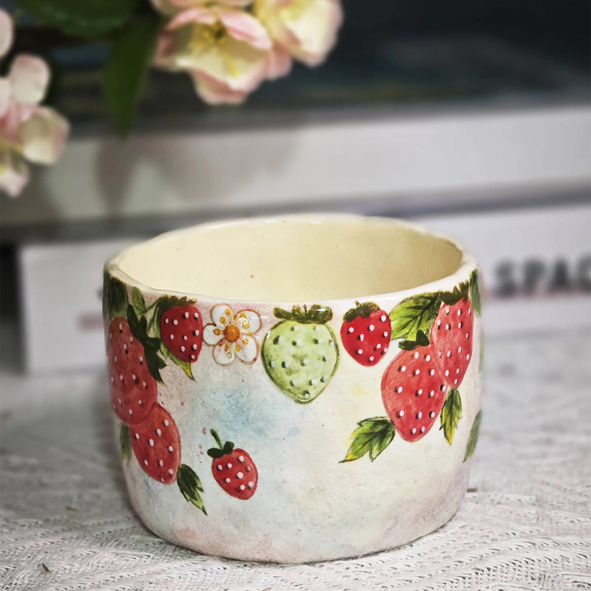 Hand-painted 3D strawberry cup 210ml Chaliland