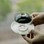 Hand-painted Bamboo Glass Gaiwan 150ml Chaliland