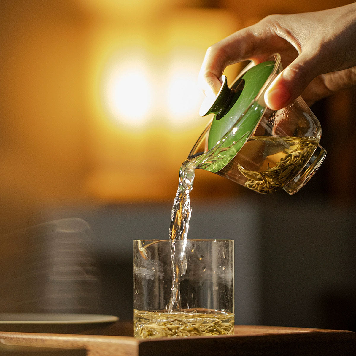 Hand-painted Bamboo Glass Gaiwan 150ml Chaliland