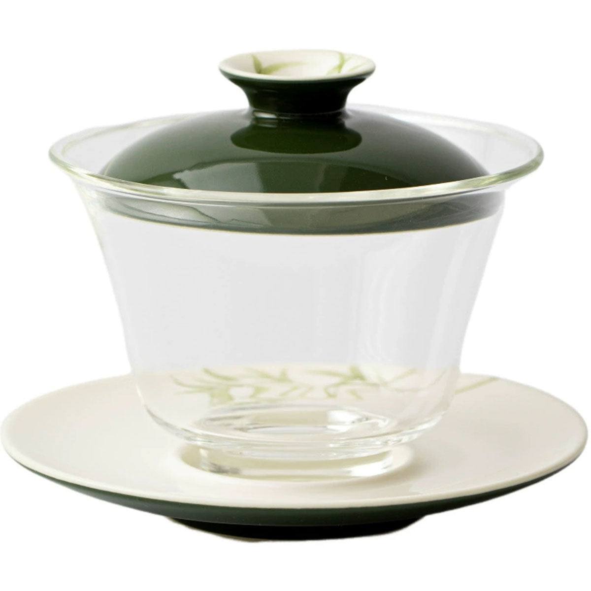 Hand-painted Bamboo Glass Gaiwan 150ml Chaliland