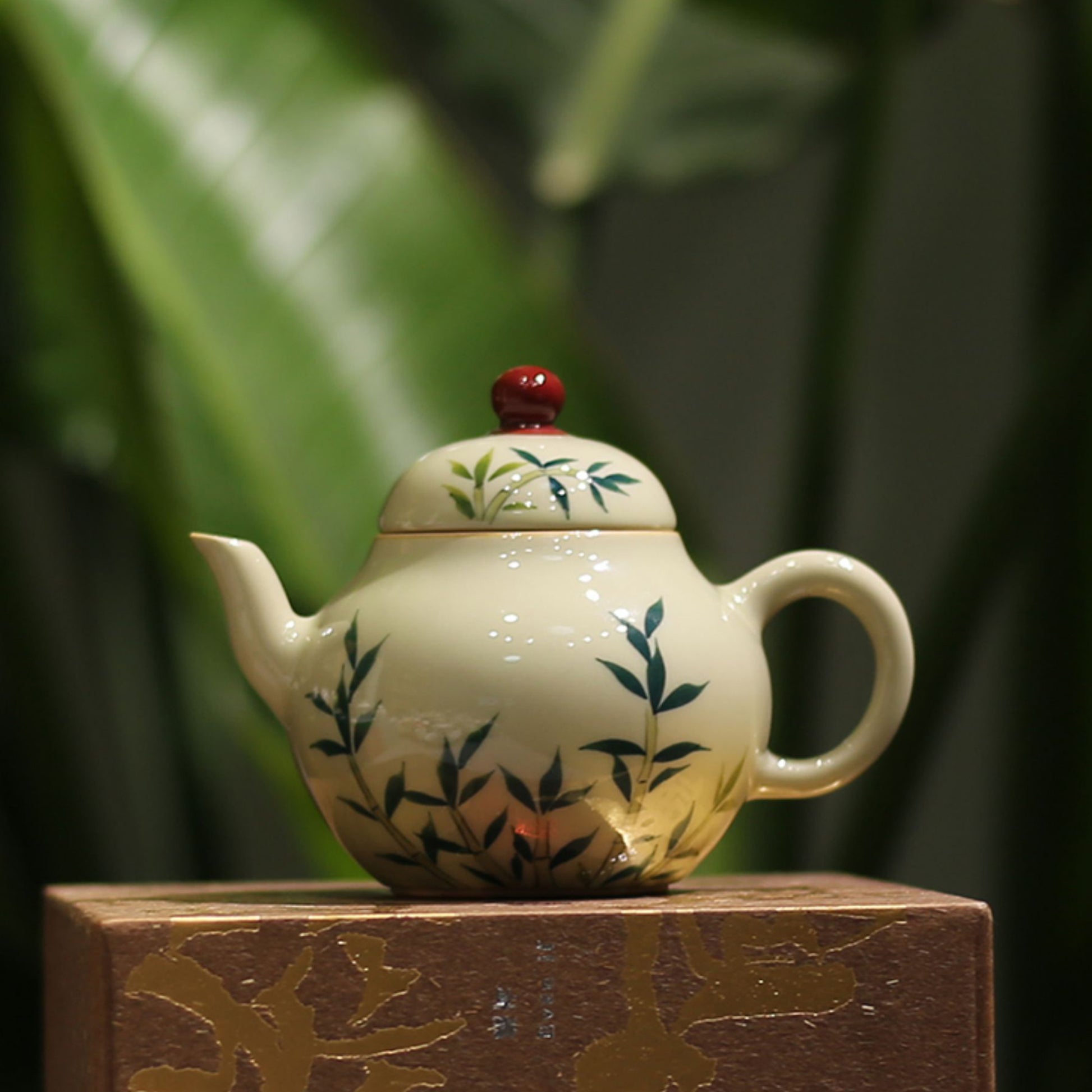Ceramic - Hand-painted Color Bamboo - Small Workpiece Pot 120ml Chaliland