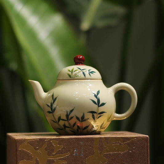 Ceramic - Hand-painted Color Bamboo - Small Workpiece Pot 120ml Chaliland