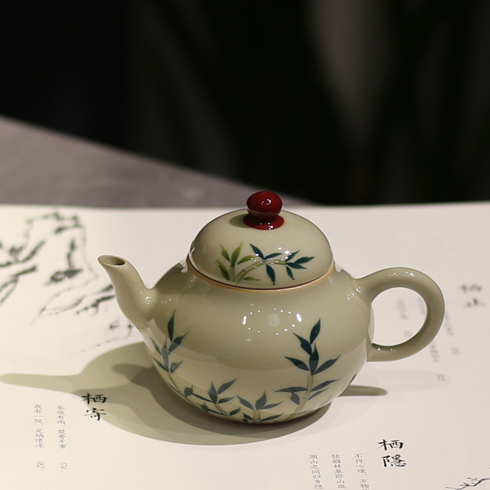 Ceramic - Hand-painted Color Bamboo - Small Workpiece Pot 120ml Chaliland