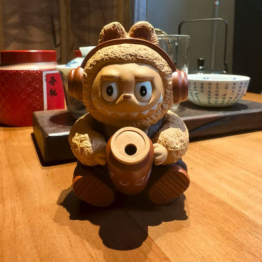 Handmade LABUBU Purple Clay Teapot Chaliland
