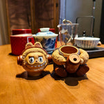 Handmade LABUBU Purple Clay Teapot Chaliland