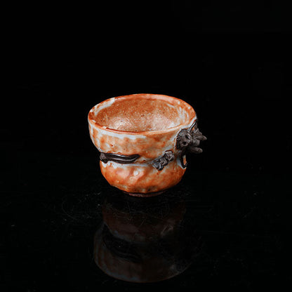 Shinoyaki-Jade Stick Loong Teacup Chaliland