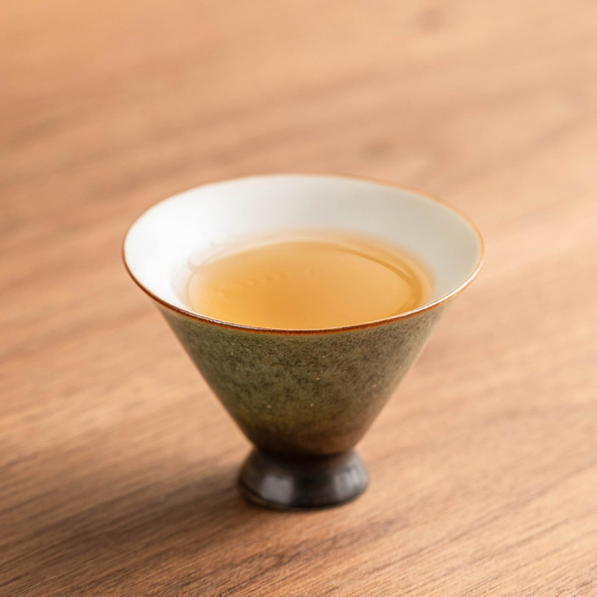 [Porcelain]Kiln-changed Glaze Emerald Green Starry Sky Hat Cup 54ml Chaliland