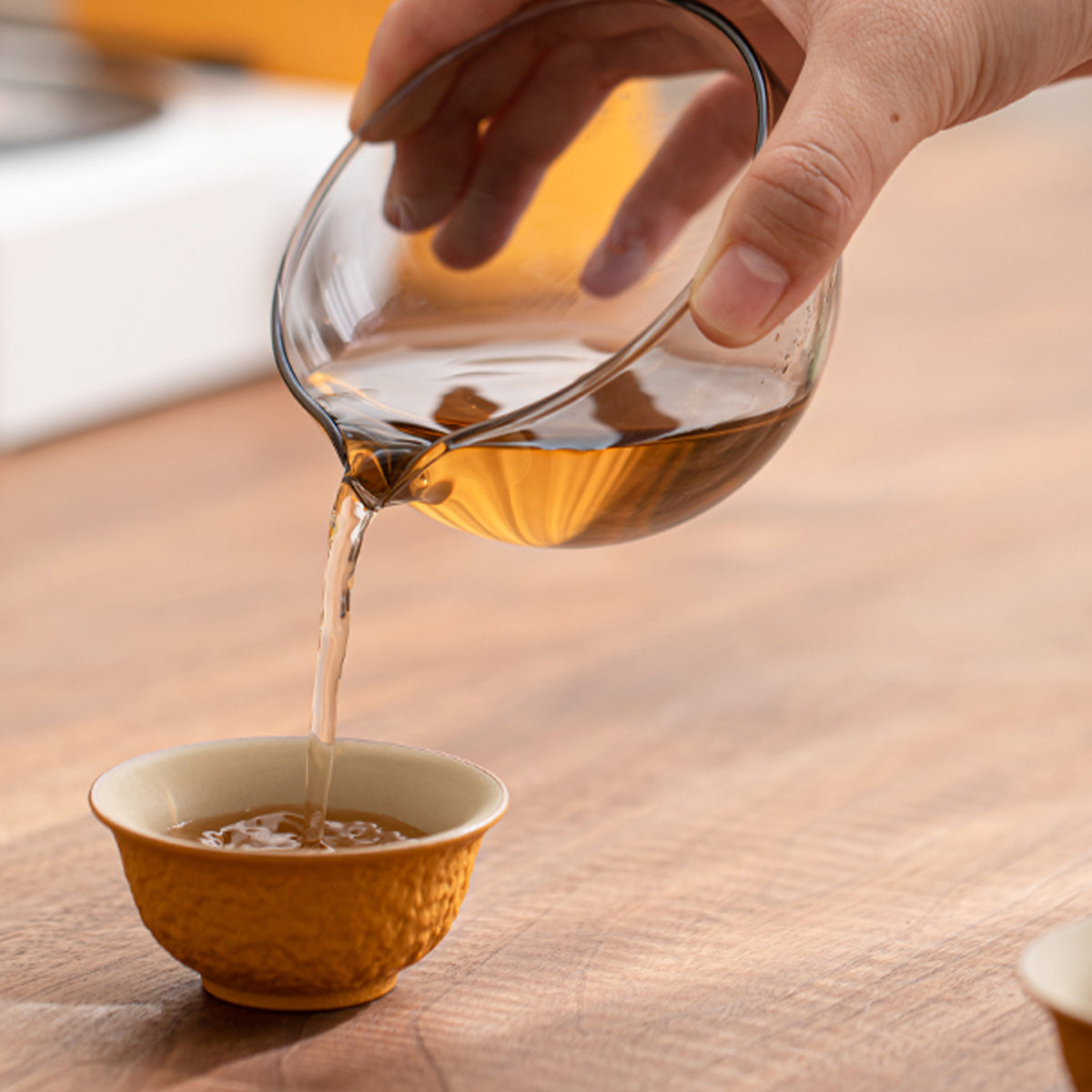 Large Orange Portable Tea Set Chaliland