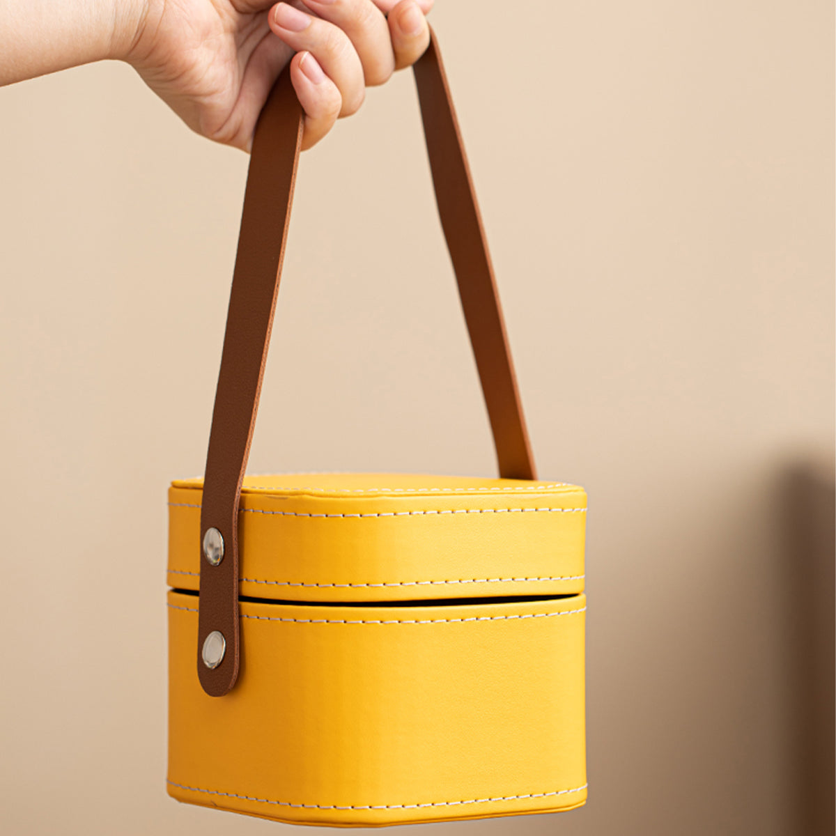 Large Orange Portable Tea Set Chaliland