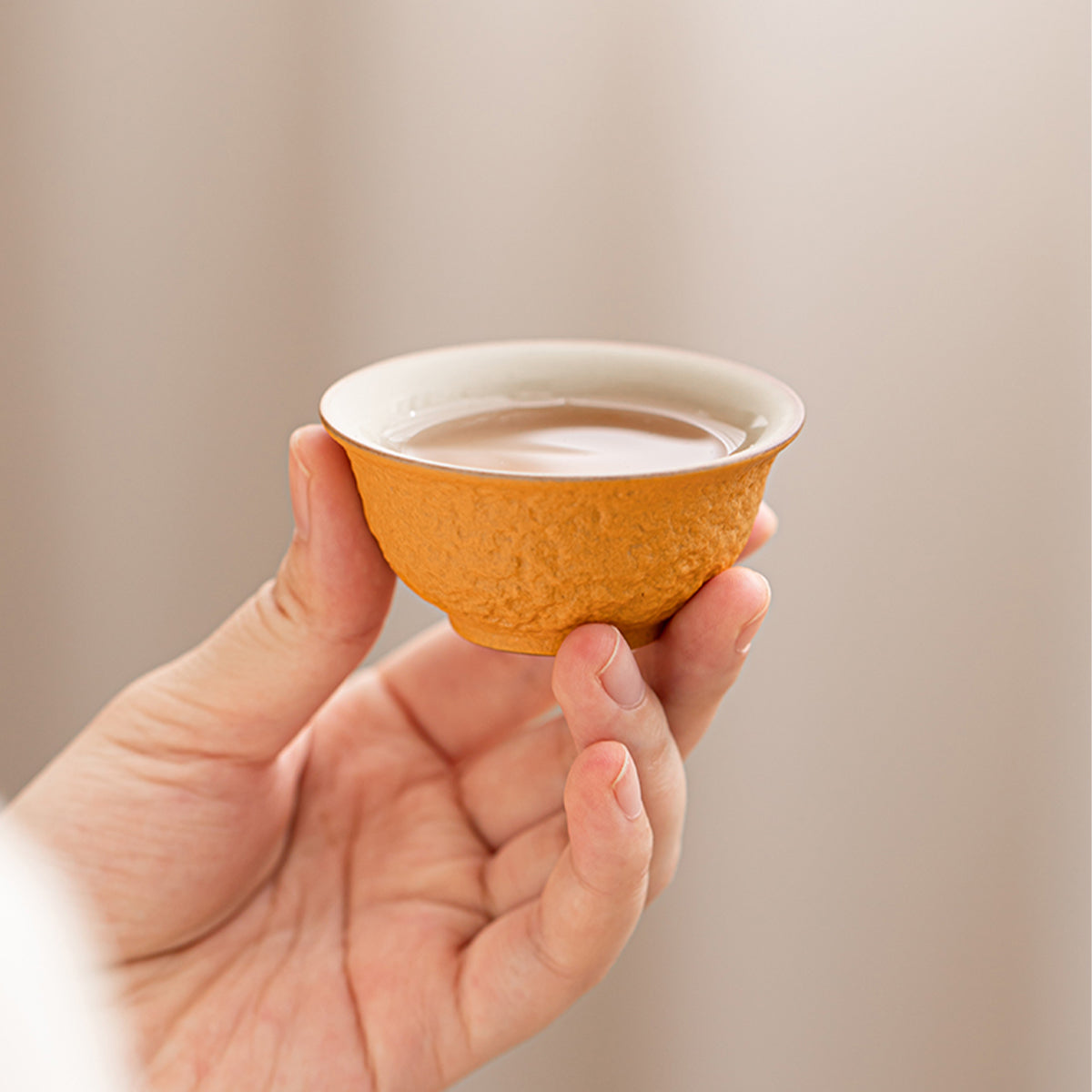 Large Orange Portable Tea Set Chaliland