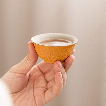 Large Orange Portable Tea Set Chaliland