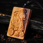 Lightning-struck wooden Pixiu pendant Chaliland