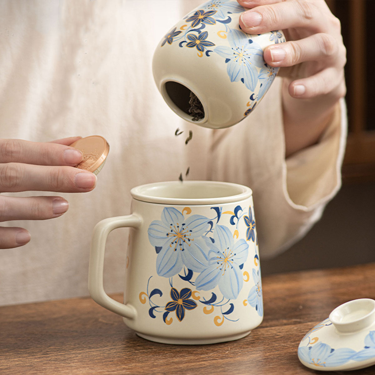 Linglan & Lily Tea Infuser Mug 360ml Chaliland