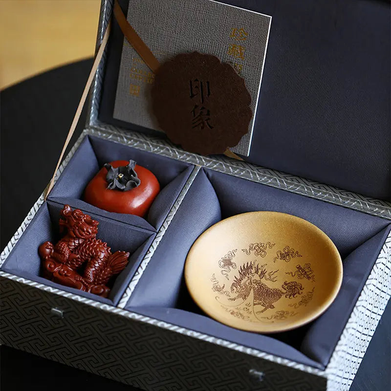Lingye Yushu Tea Bowl and Pot Holder