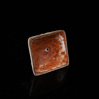 Loong Pattern Teapot - Traditional Chinese ceramic teapot featuring intricate dragon (loong) relief, rustic brown glaze, square shape, and dragon-adorned lid. Handcrafted, embodying cultural heritage, ideal for tea ceremonies. Showcases detailed artistry, perfect for collectors of Asian teaware, blending craftsmanship with functional elegance. 