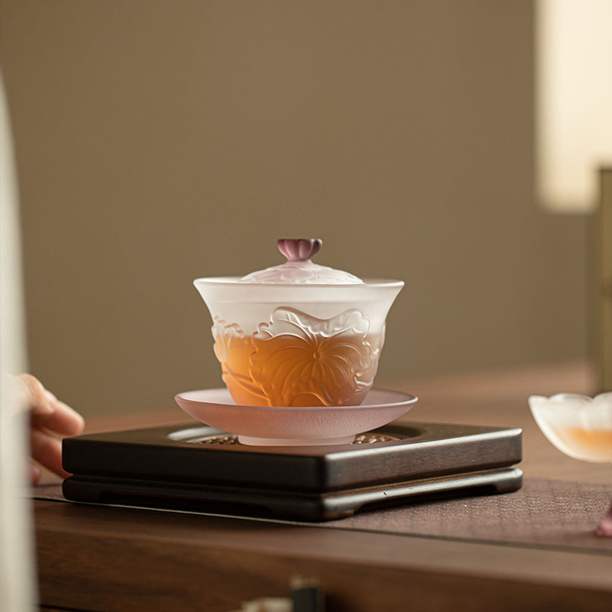 Glass-Lotus Whisper Glass Gaiwan 160ml Chaliland