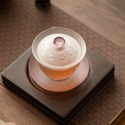 Glass-Lotus Whisper Glass Gaiwan 160ml Chaliland