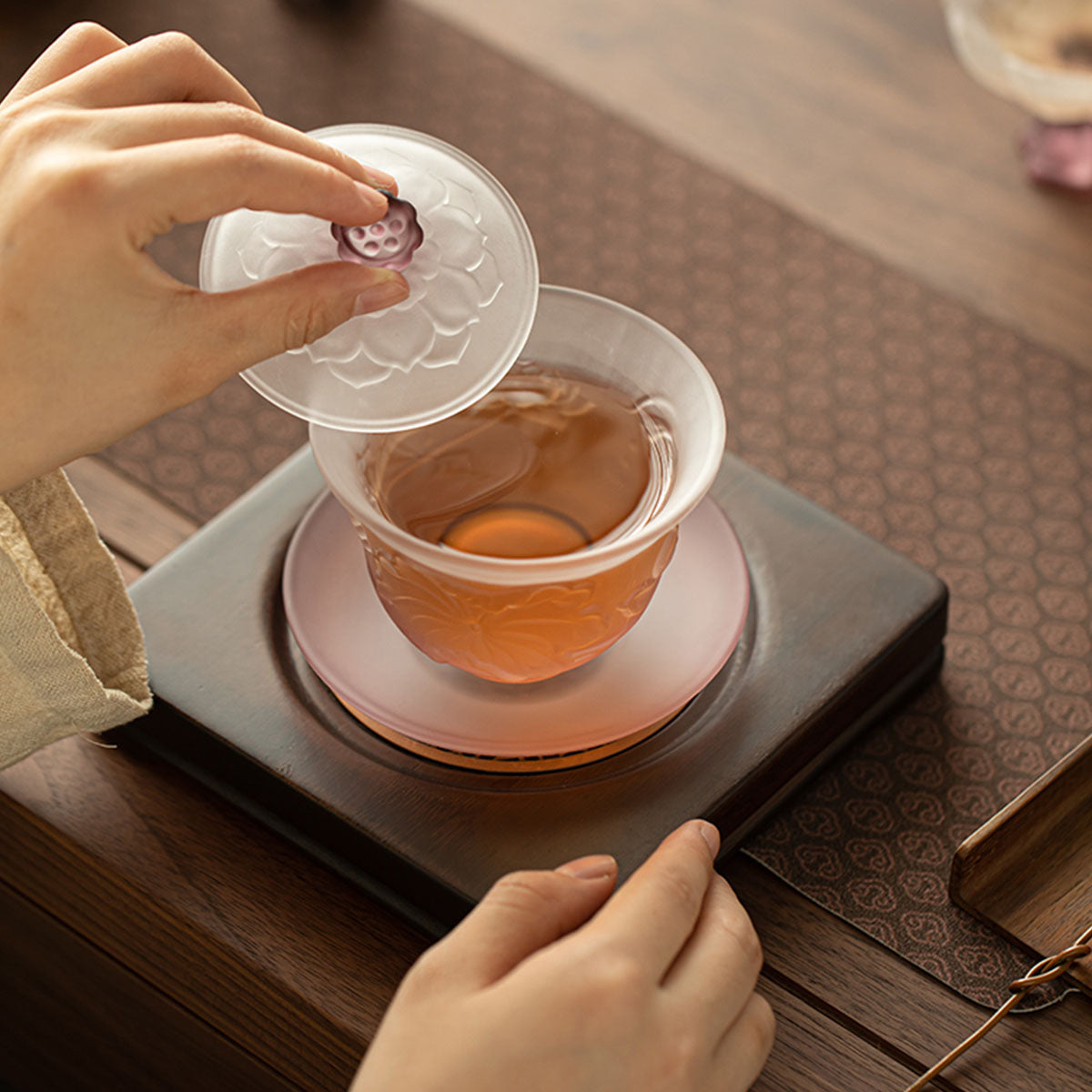 Glass-Lotus Whisper Glass Gaiwan 160ml Chaliland