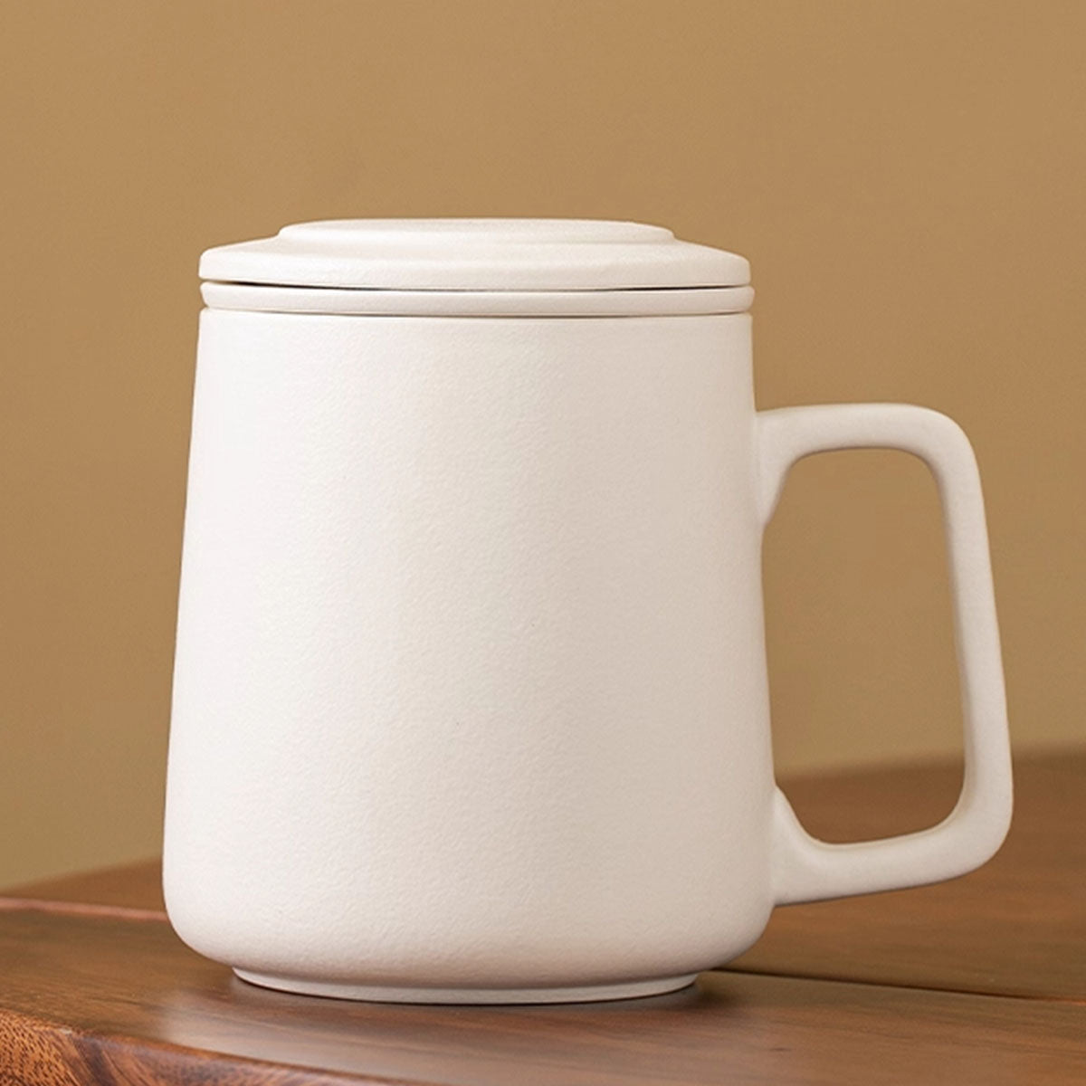 Porcelain-Minimalist Ceramic Tea Infuser Cup 360ml Chaliland