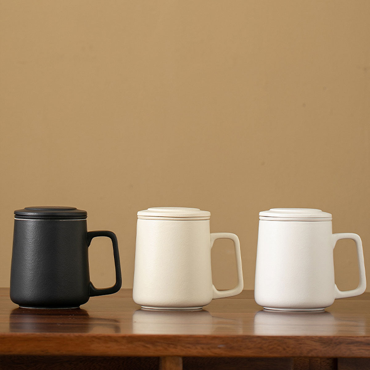 Porcelain-Minimalist Ceramic Tea Infuser Cup 360ml Chaliland