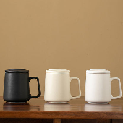 Porcelain-Minimalist Ceramic Tea Infuser Cup 360ml Chaliland