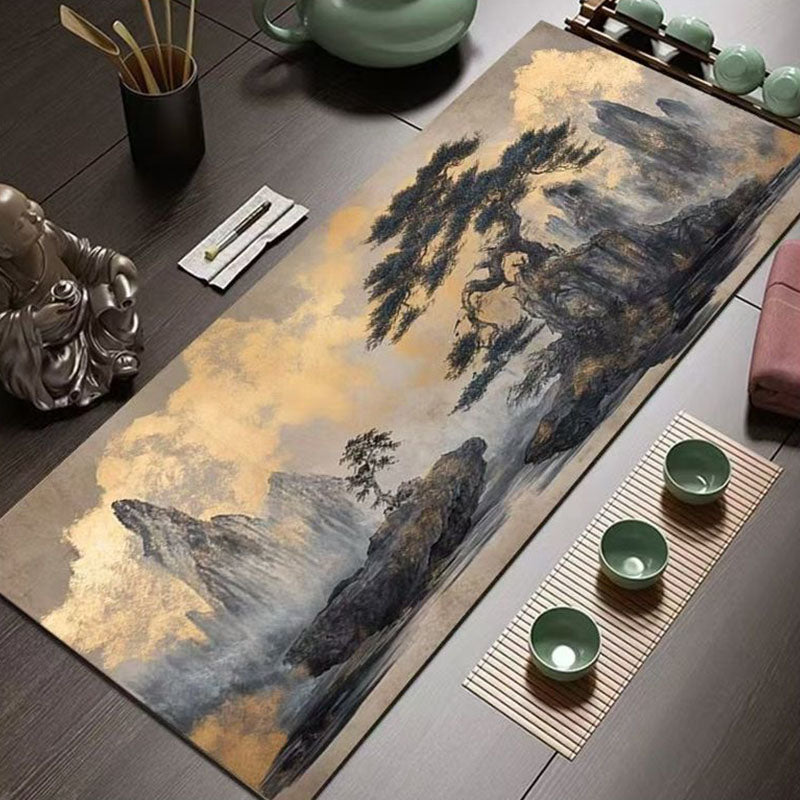 Mountain Dwelling Scroll Quick Drying and Absorbent Tea Mat Chaliland