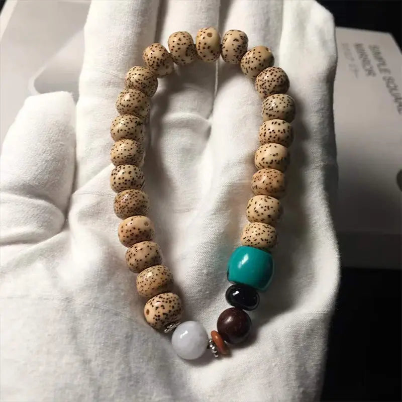 Natural Hainan Gaomi Bodhi Seed Barrel Beads9369