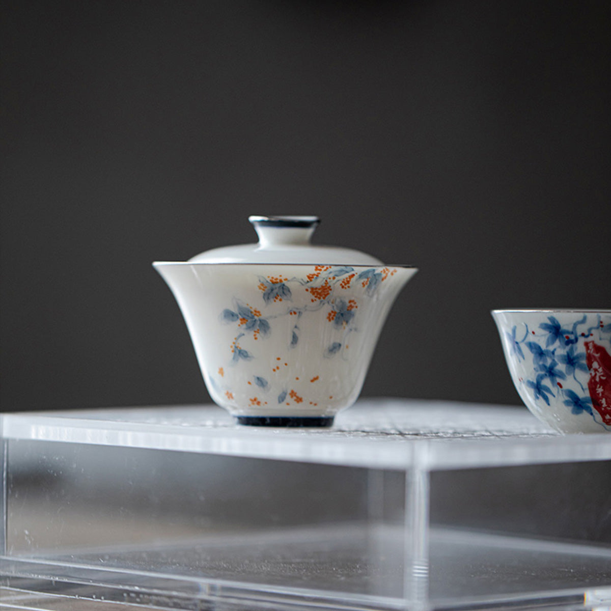 [Porcelain]Osmanthus-flavored Porcelain Gaiwan 90ml Chaliland
