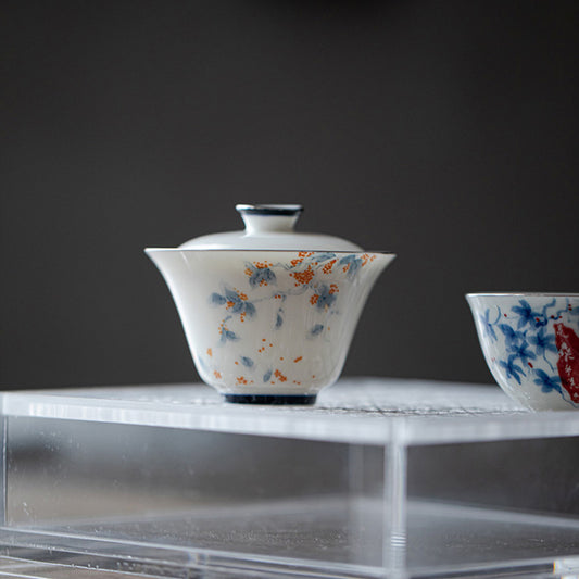 [Porcelain]Osmanthus-flavored Porcelain Gaiwan 90ml Chaliland