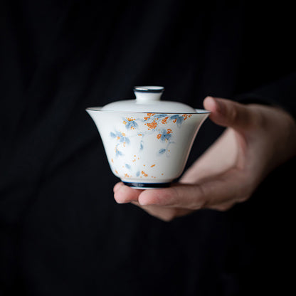 [Porcelain]Osmanthus-flavored Porcelain Gaiwan 90ml Chaliland
