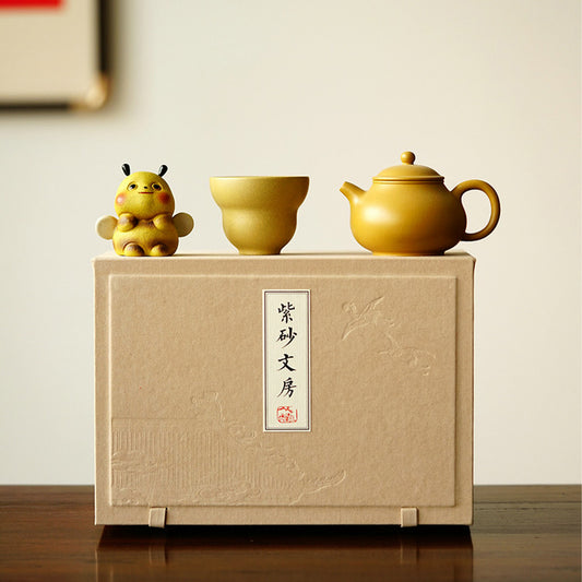 Panhu Teapot Gift Set (one teapot, one teacup, one tea pet) Chaliland