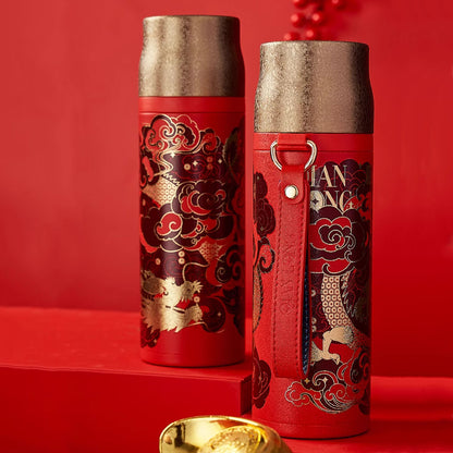 Stainless Steel-Panlong Tea Infuser Thermos Bottle 500ml Chaliland