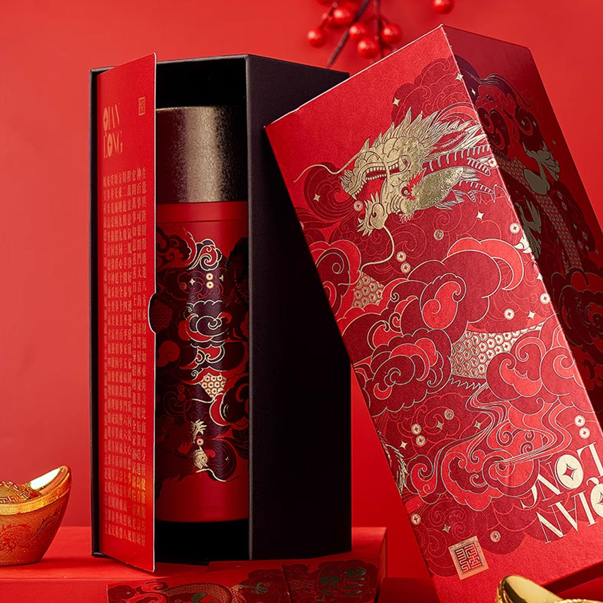 Stainless Steel-Panlong Tea Infuser Thermos Bottle 500ml Chaliland