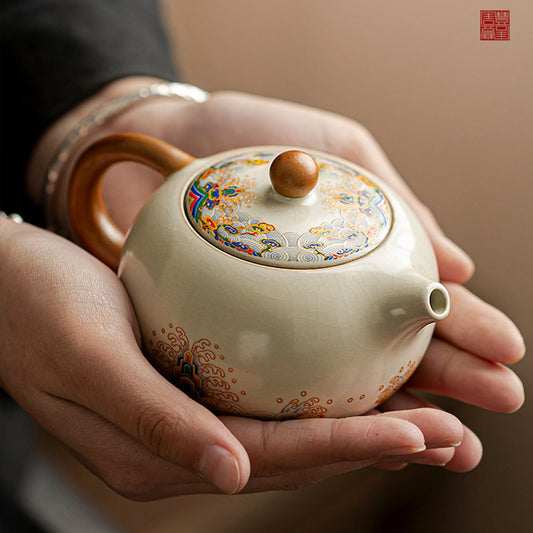 Ru Kiln - Plain Whisper Jiangya Xi Shi Teapot 200ml Chaliland