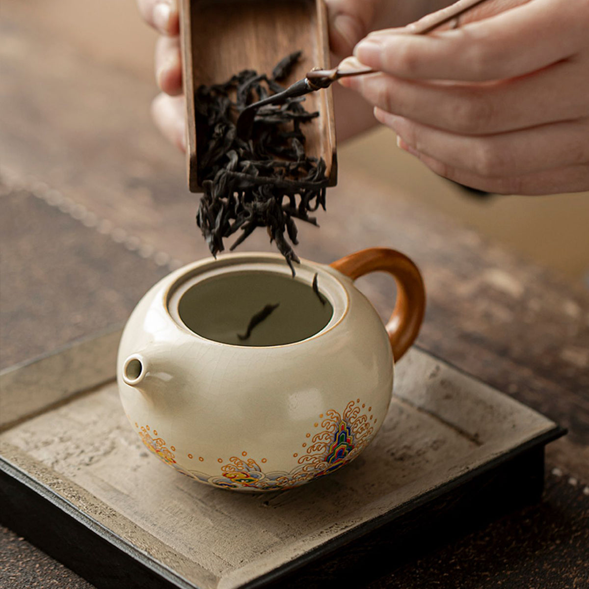 Ru Kiln - Plain Whisper Jiangya Xi Shi Teapot 200ml Chaliland
