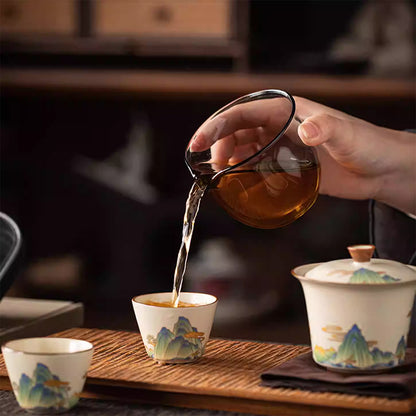 Portable tea set for traveling across thousands of miles of land and mountains Chaliland